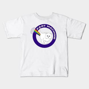 Fart Machine - Funny Cat Rainbow Kids T-Shirt